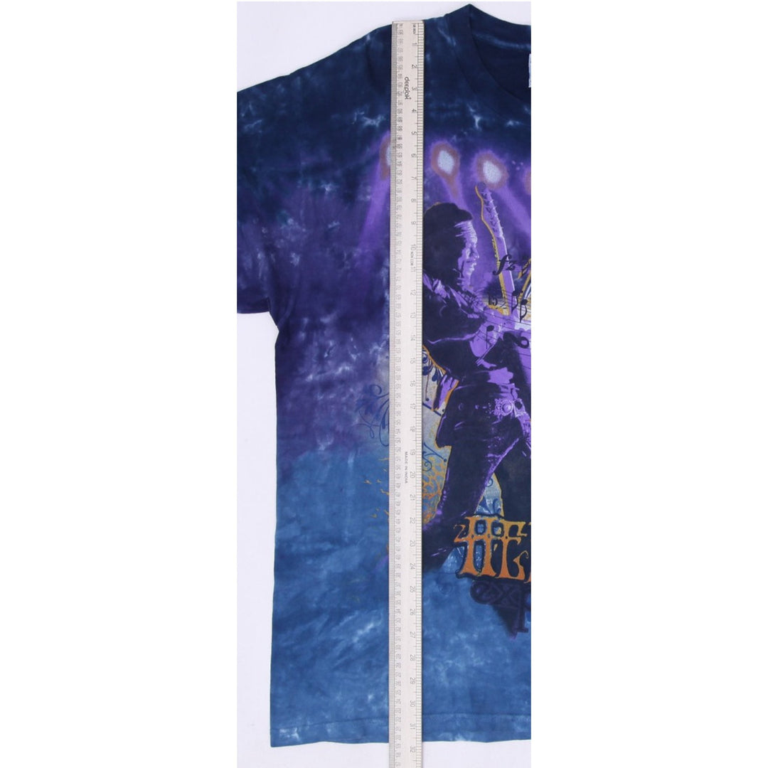 Vintage Liquid Blue Jimi Hendrix Experience Tie Dye Graphic T-Shirt