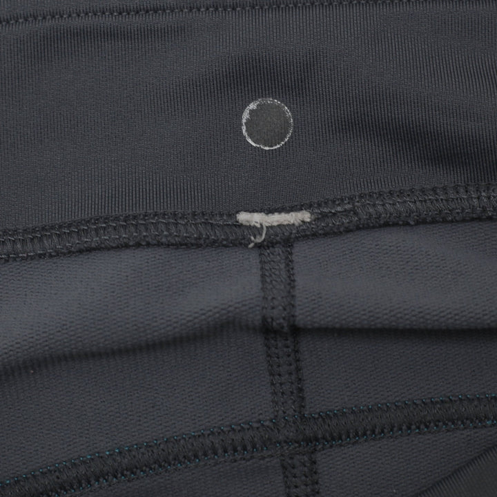 Ladies Lululemon Gray & Turquoise Piping Straight Leg Athletic Pants