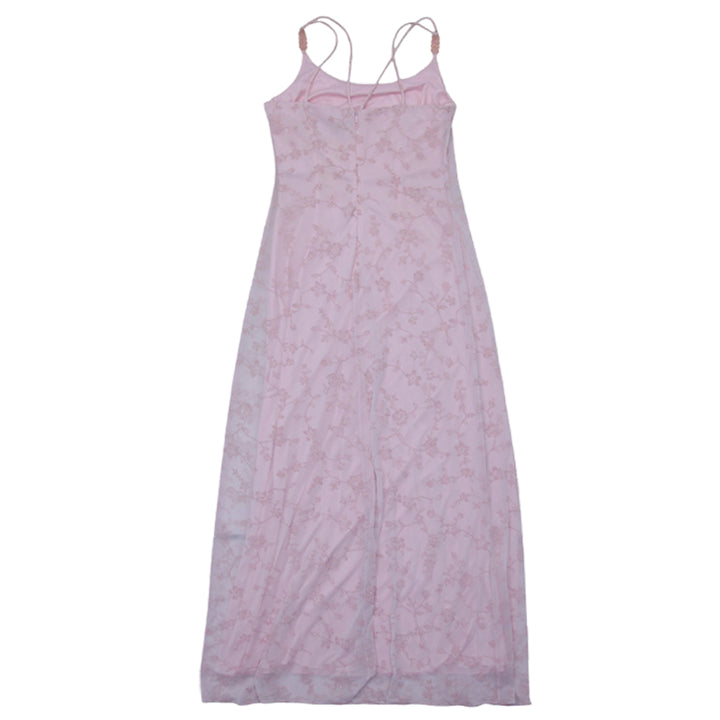 Y2K Ladies ALEX Evenings Strappy Embroidered Floral Dress