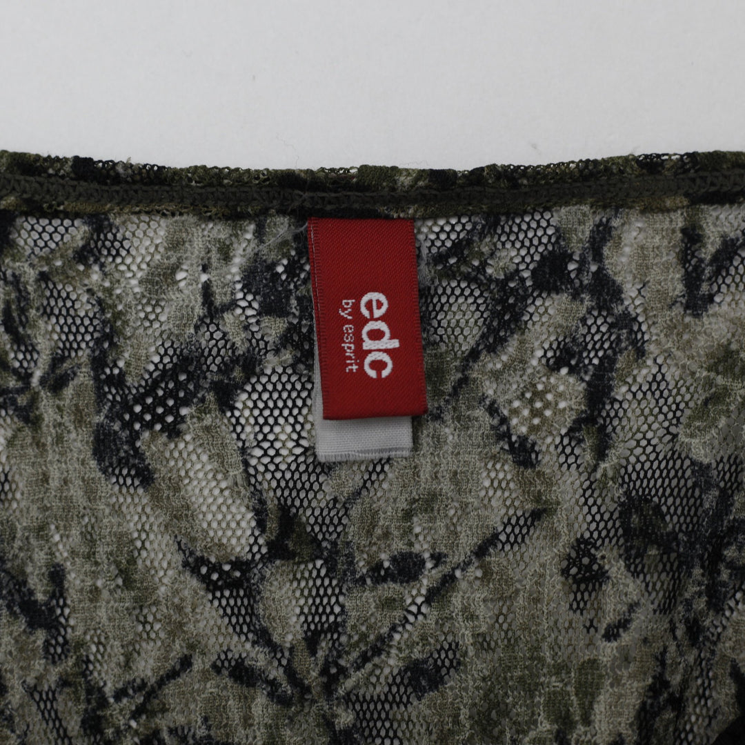 Y2K Ladies EDC by Esprit Camouflage Floral Lace Cami Top