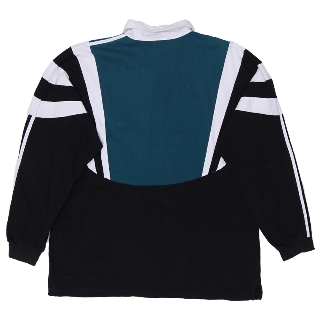 Vintage Adidas Training Rugby Polo Shirt -Size Large - Fashion Rerun Vintage Migration_T-Shirt