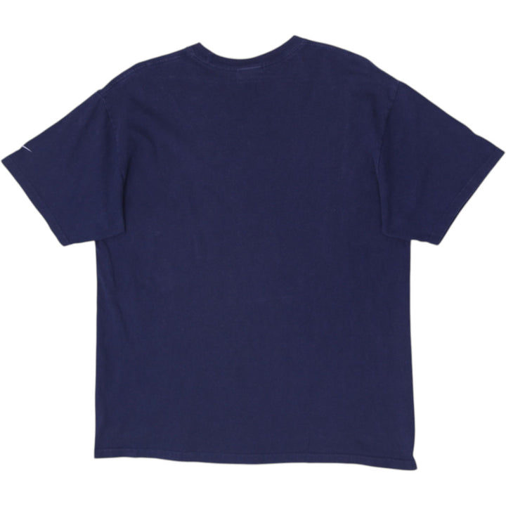 Vintage Mens Nike Sunburst Star Graphic T-Shirt Navy Blue Size M