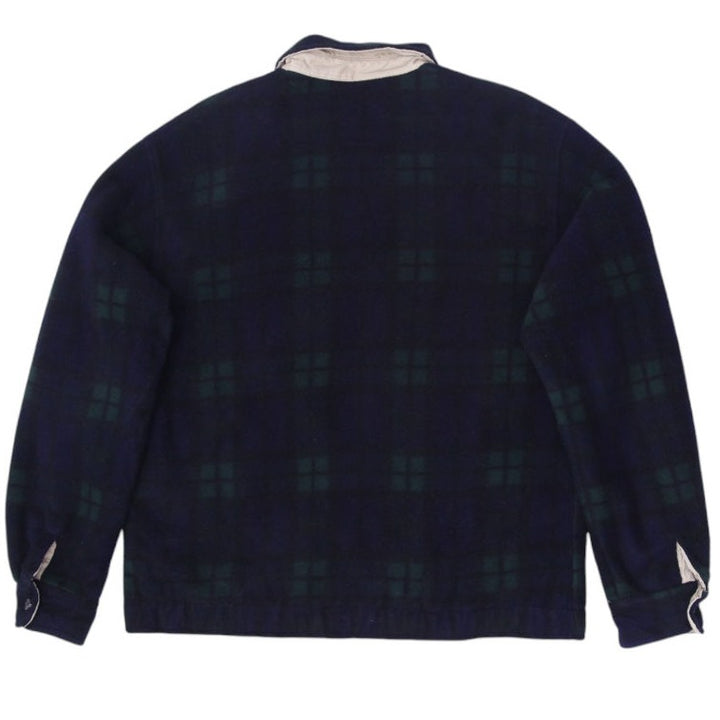 Vintage Polo By Ralph Lauren Plaid Fleece Harrington Zipper Jacket S | Migration_Fleece RL Collection - Side | Fashion Rerun