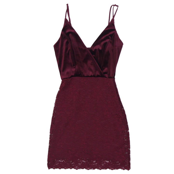 Y2K Ladies Bebe Strappy Maroon Dress
