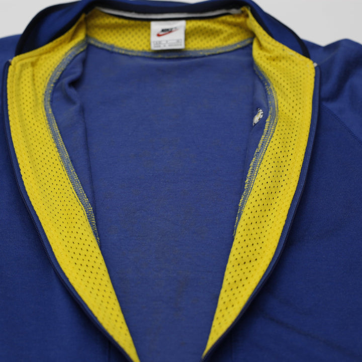 Mens Nike French Terry Short Sleeve Zip Light Jacket T-Shirt Size S