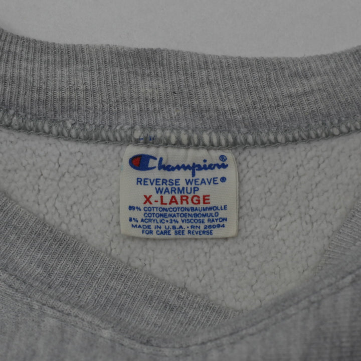 Vintage Champion Reverse Weave Sweatshirt Eastern Illinios Gray Size XL - Fashion Rerun Vintage Migration_Sweaters
