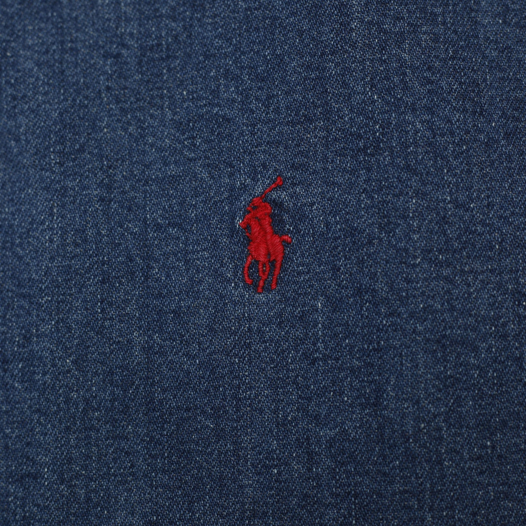 Vintage 90s Polo Ralph Lauren Denim Jacket Size L | Migration_Jackets - Detail View | Fashion Rerun