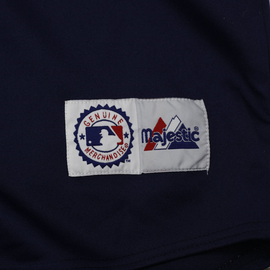 Vintage Mens Majestic Indians Jersey Navy Baseball Jerseys | Migration_Jerseys - Detail View | Fashion Rerun