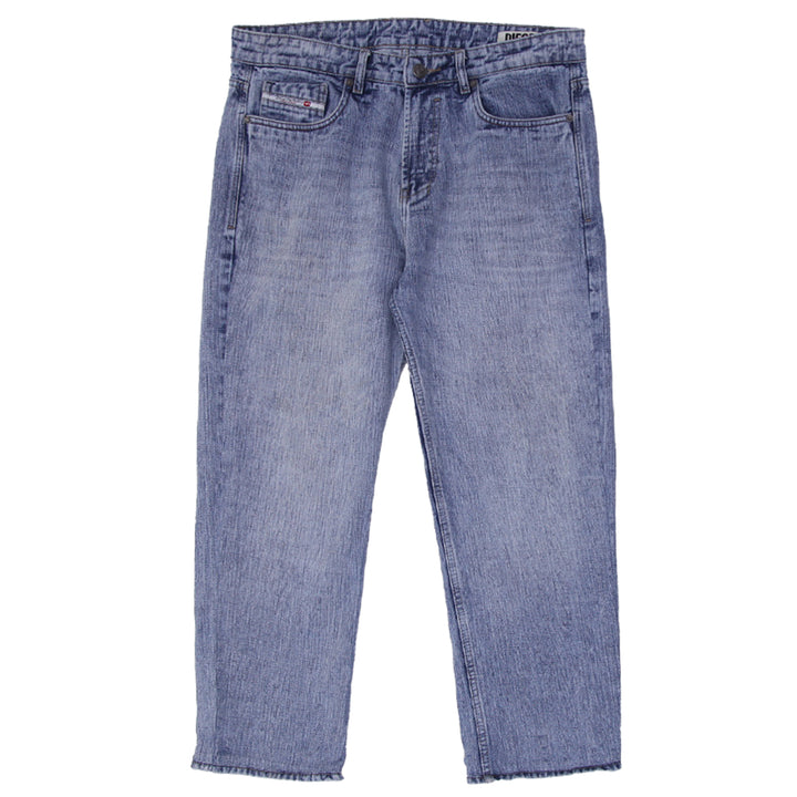 Y2K Mens Diesel Acid Washed Straight Leg Jeans
