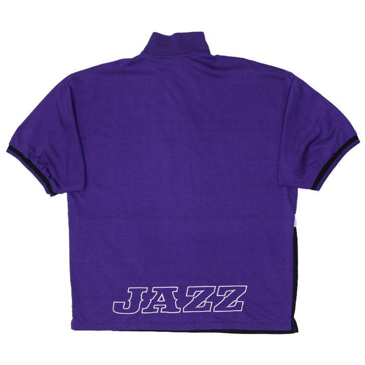 Vintage Champion Utah Jazz Quarter Zip NBA Shooting Shirt Size 48 - Fashion Rerun Vintage Migration_Jersey