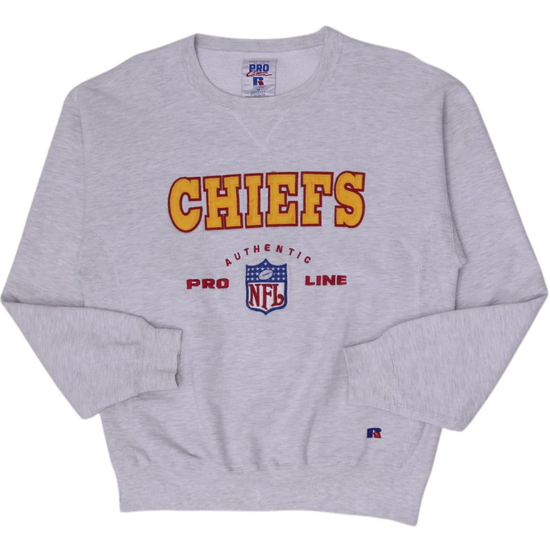 Vintage 90s Russell Athletic Pro Cotton NFL Kansas City Chiefs Sweatshirt M USA