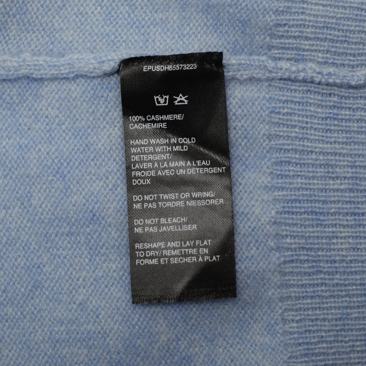 Mens Hudson's Bay 100% Pure Cashmere V-Neck Sweater Size L