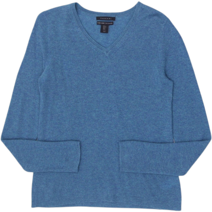 Ladies Tahari Pure Luxe 100% Cashmere V-Neck Sweater