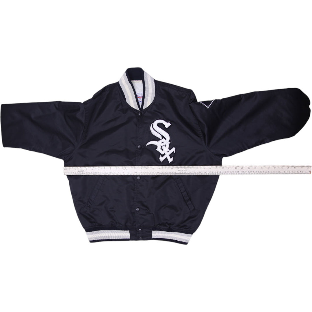 Vintage 90s Starter Chicago White Sox Bomber Jacket Made in USA Size L | Migration_Jackets - View 16 | Fashion Rerun