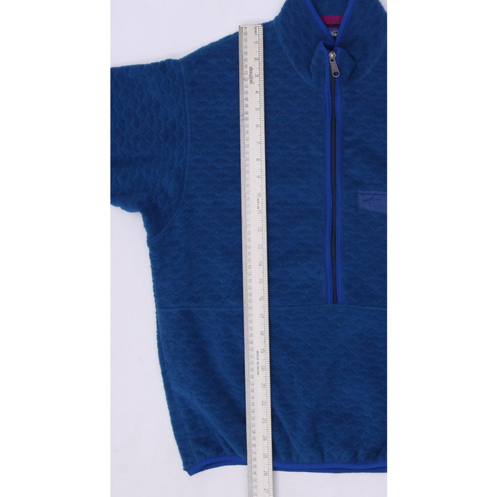 Vintage Patagonia Fleece Jacket Blue 1/4 Zip Made In USA Size M | Migration_Fleece - Alternate View | Fashion Rerun