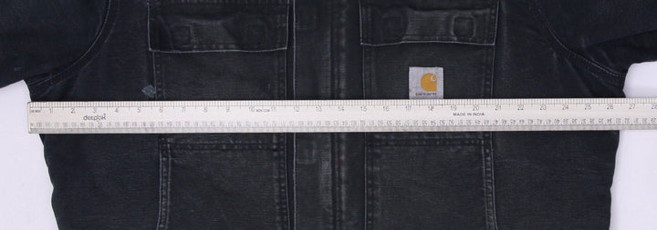 Mens Carhartt Distressed Full Zip Black Workwear Jacket Size 48 | Migration_Jackets WW Collection - View 14 | Fashion Rerun