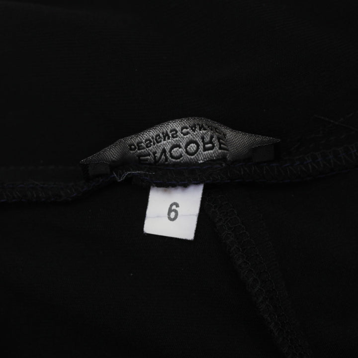 Y2K Ladies Encore Designs Canada Little Black Cocktail Dress Ruffle Size 6