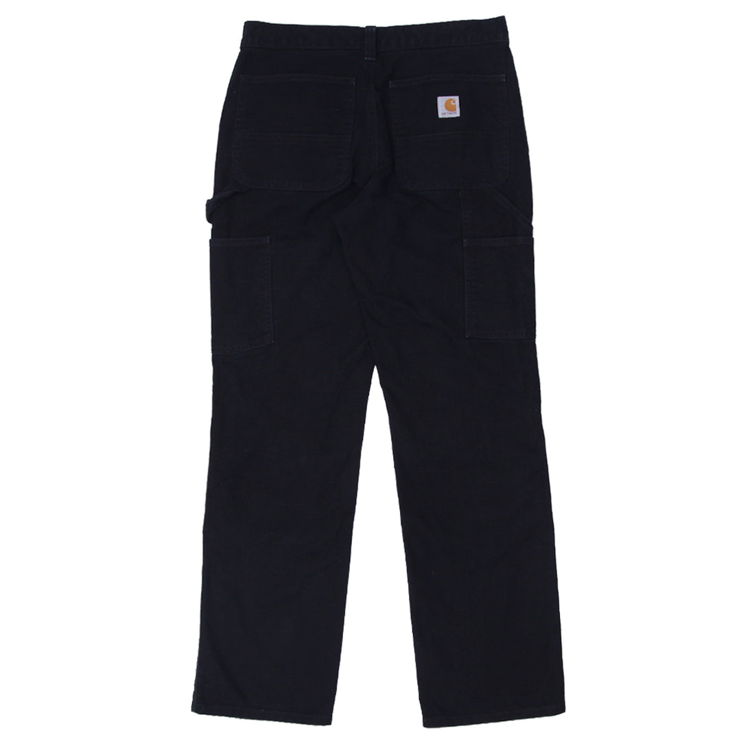 Mens Carhartt Relaxed Fit Double Knee Carpenter Pants Black - Fashion Rerun Vintage Migration_Pants