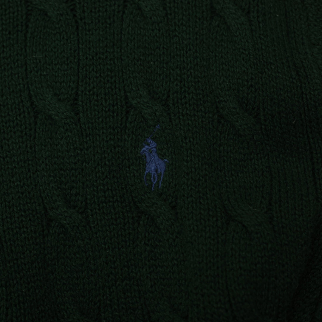 Ladies Polo Ralph Lauren Cable Knit Cotton Sweater Size XL