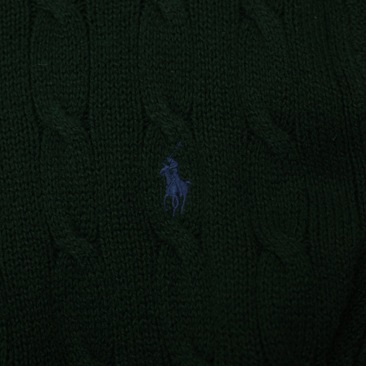 Ladies Polo Ralph Lauren Cable Knit Cotton Sweater Size XL