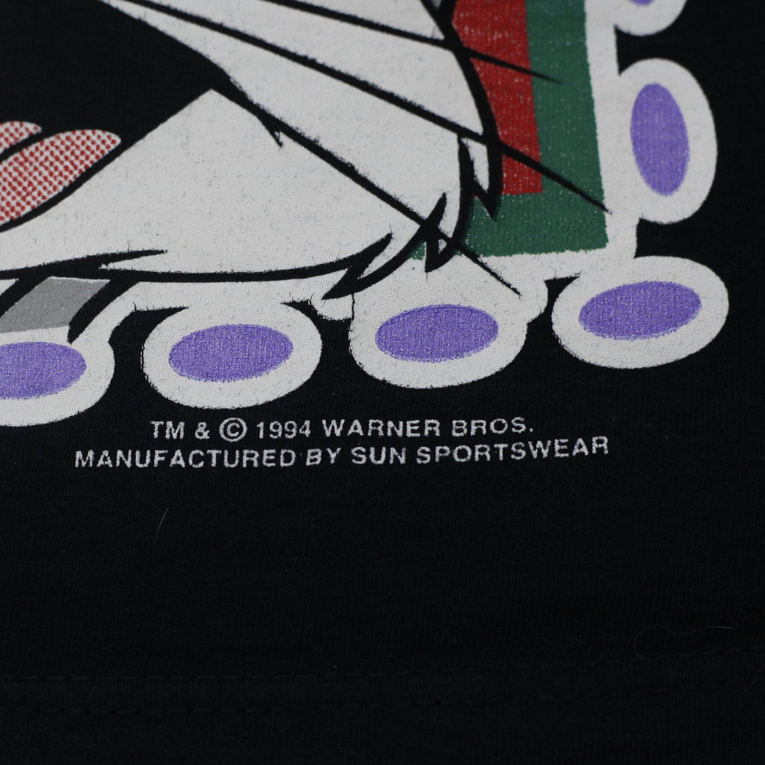 Vintage 1994 Looney Tunes Multi-Character Graphic T-Shirt 4X Made in USA Black