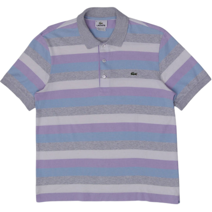 Mens Lacoste Striped Pique Polo Shirt Size 3