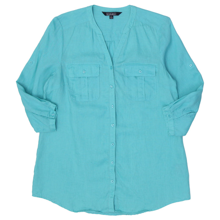 Ladies Original Nicole Miller Linen Blouse