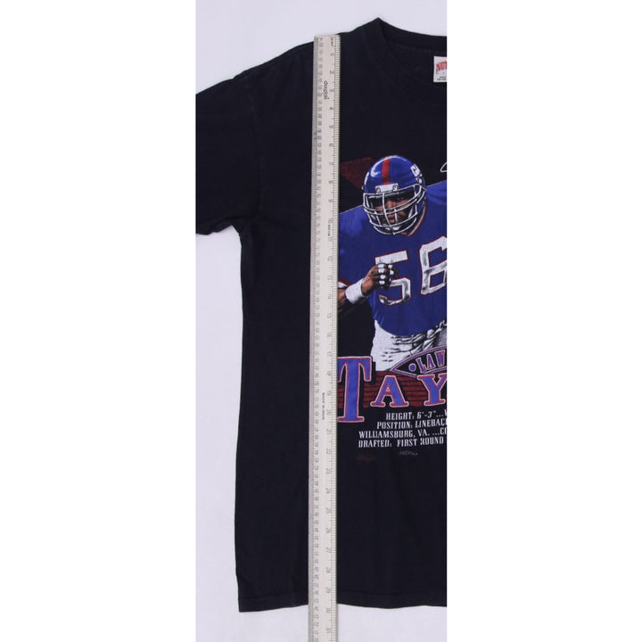 Vintage 90s USA Nutmeg Black NFL New York Giants Lawrence Taylor Made in USA | Migration_T-Shirts - View 7 | Fashion Rerun