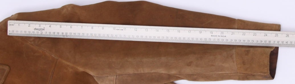 Vintage Aeropostale 80's Schott Western Brown Suede Jacket Made In USA Large | Migration_Jackets - View 6 | Fashion Rerun