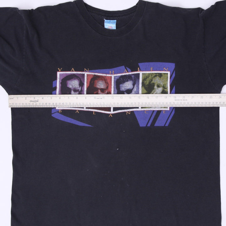 Vintage 1995 Van Halen Balance Tour T-Shirt Fruit of the Loom Blue Bar Size XL