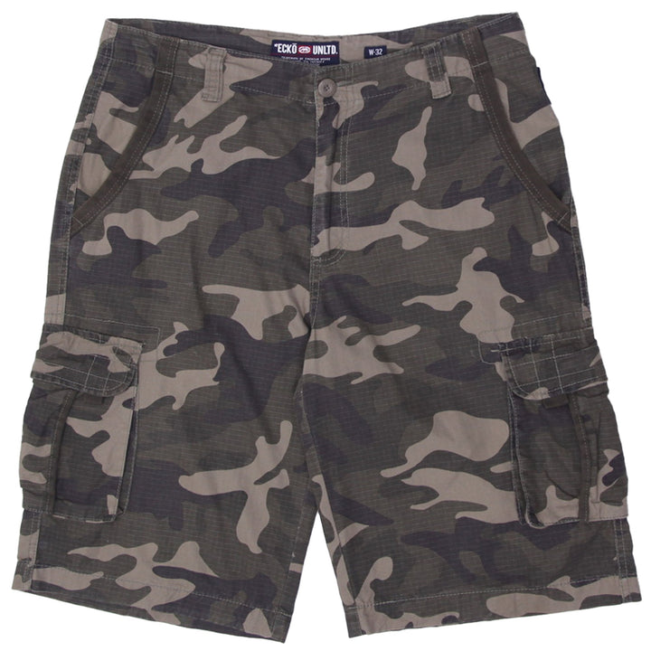 Mens Ecko Unltd Camo Cargo Shorts