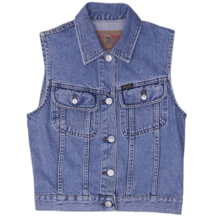 Y2K Ladies Diesel Denim Button Sleeveless Vest Top | Migration_Y2K Tops | Fashion Rerun
