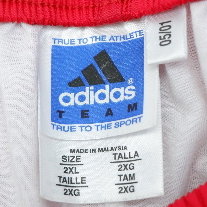 Vintage Mens Adidas Team Track Pants Red Snap Button Sportswear | Migration_Pants UAENAT20 - Back View | Fashion Rerun