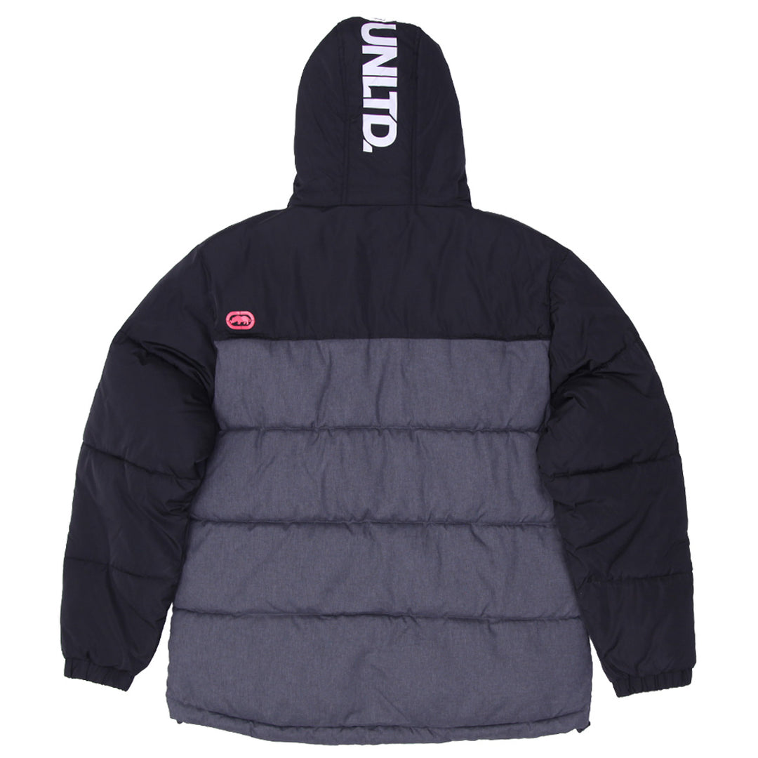 Mens Ecko UnLtd Full Zip Hooded Puffer Jacket