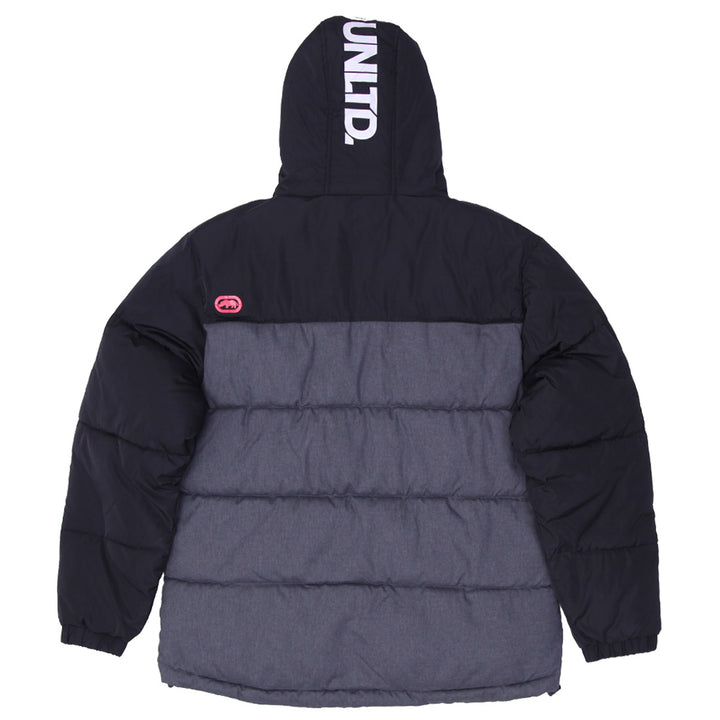 Mens Ecko UnLtd Full Zip Hooded Puffer Jacket
