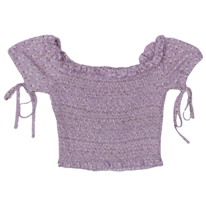 Ladies Floral Smocked Top