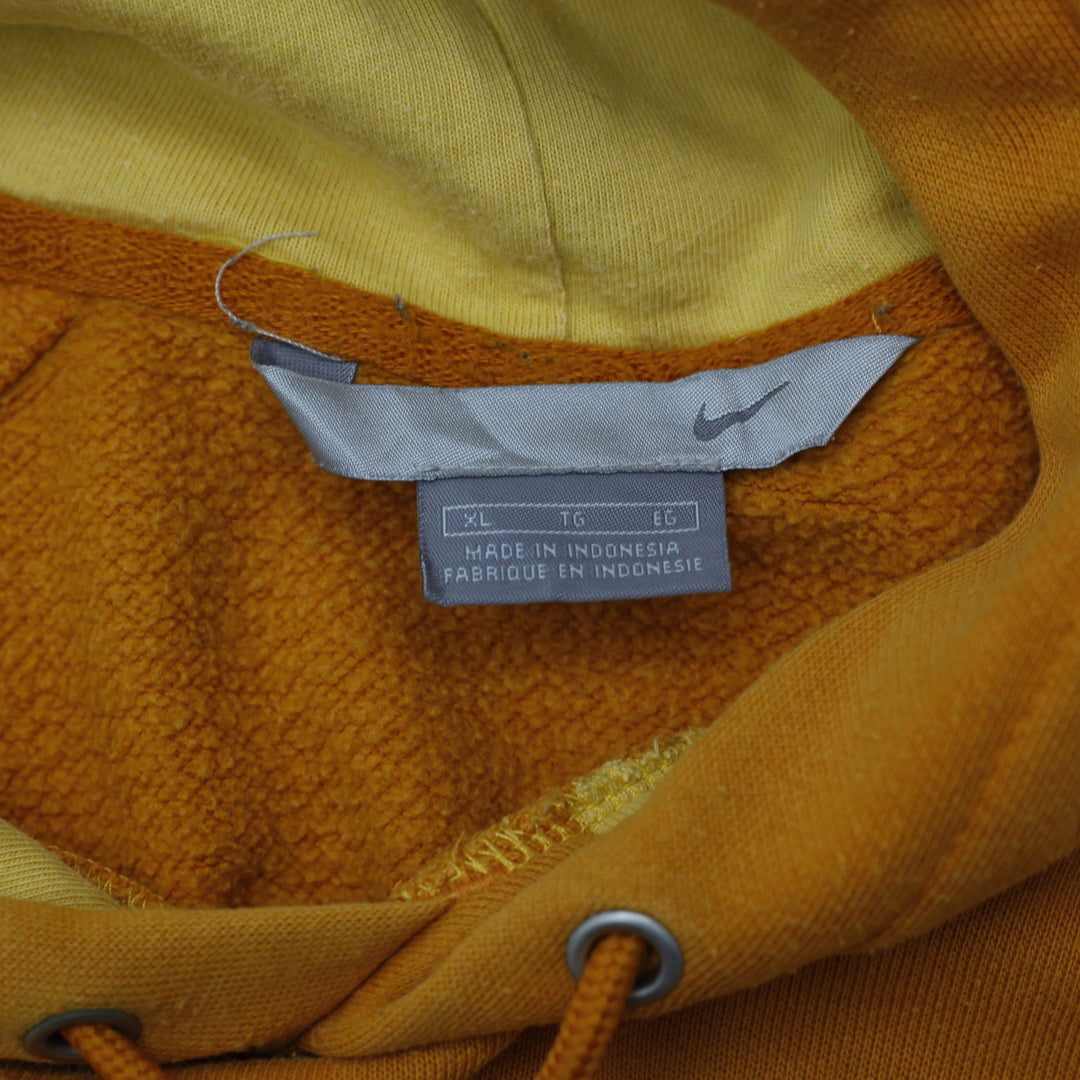 Vintage Embroidered Nike Swoosh Orange Pullover Hoodie | Migration_Hoodies - Back View | Fashion Rerun