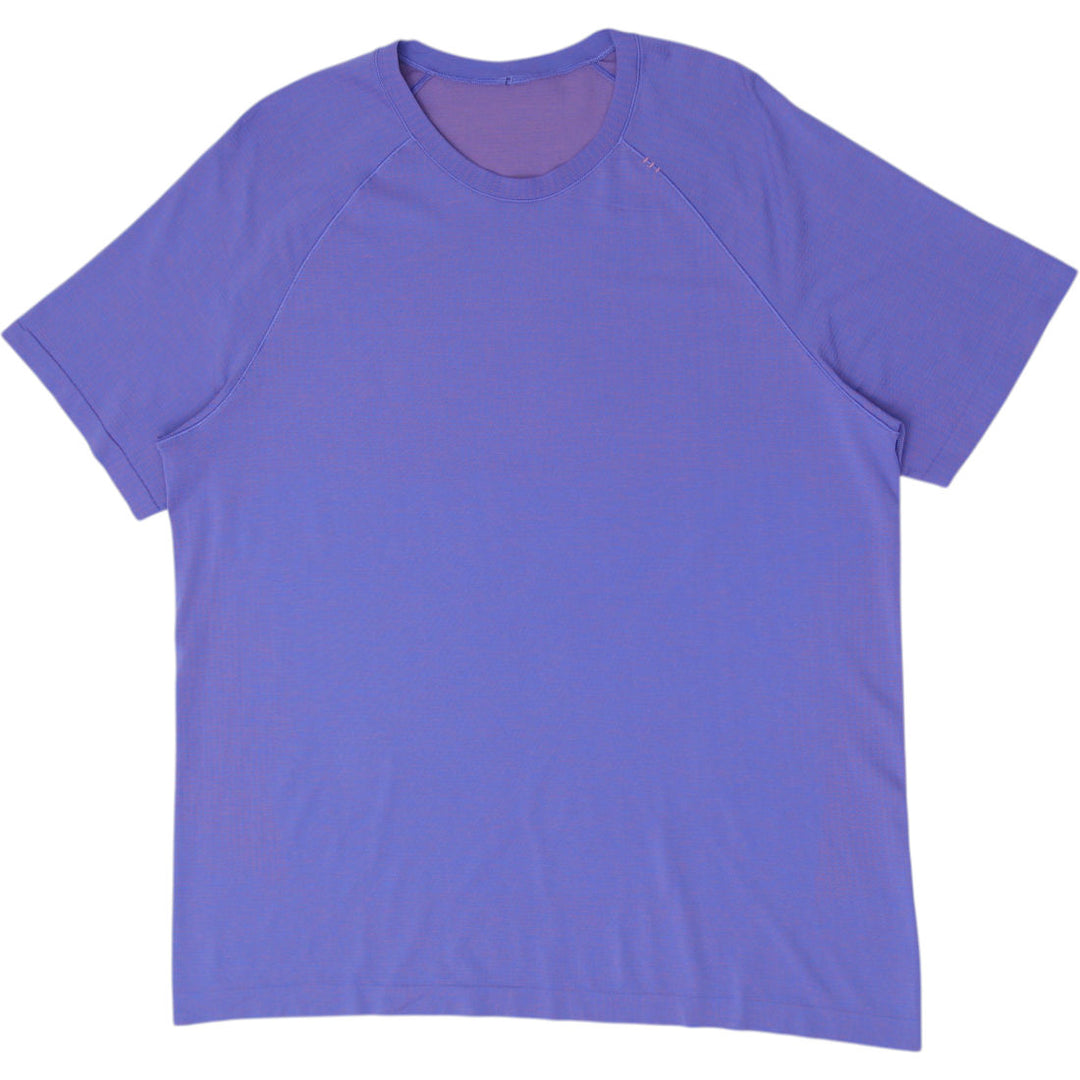 Mens Lululemon Metal Vent Tech Short Sleeve Shirt Purple Blue Size