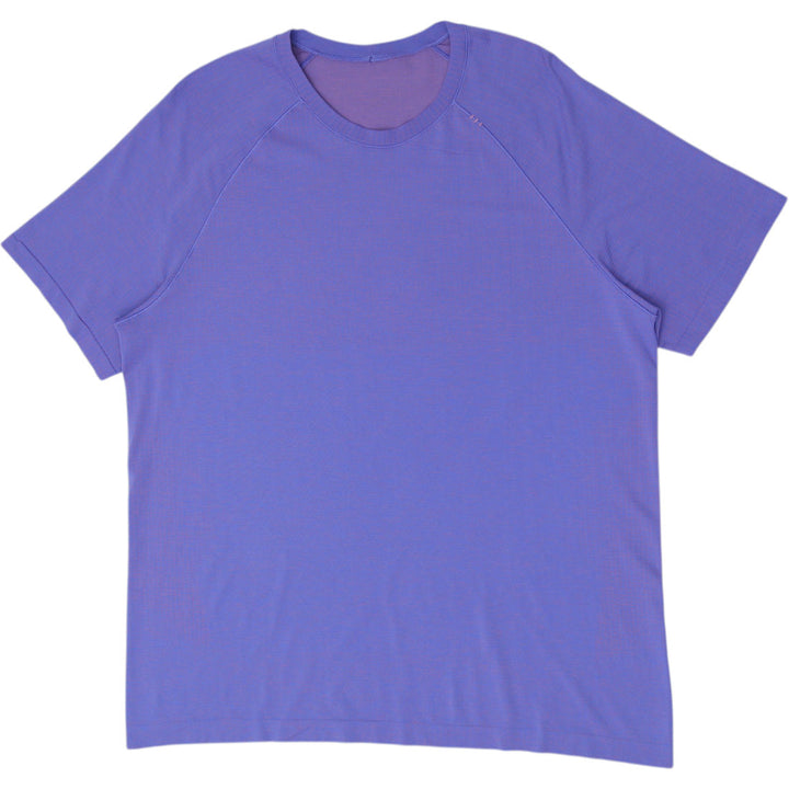 Mens Lululemon Metal Vent Tech Short Sleeve Shirt Purple Blue Size