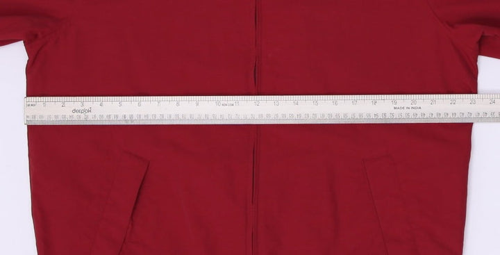 Mens Tommy Hilfiger Jacket Red Full Zip Lightweight Windbreaker Size M | Migration_Jackets - Alternate View | Fashion Rerun