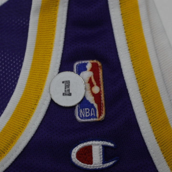 Vintage 1996 Champion Shaquille O'Neal Los Angeles Lakers Jersey Size 44 USA