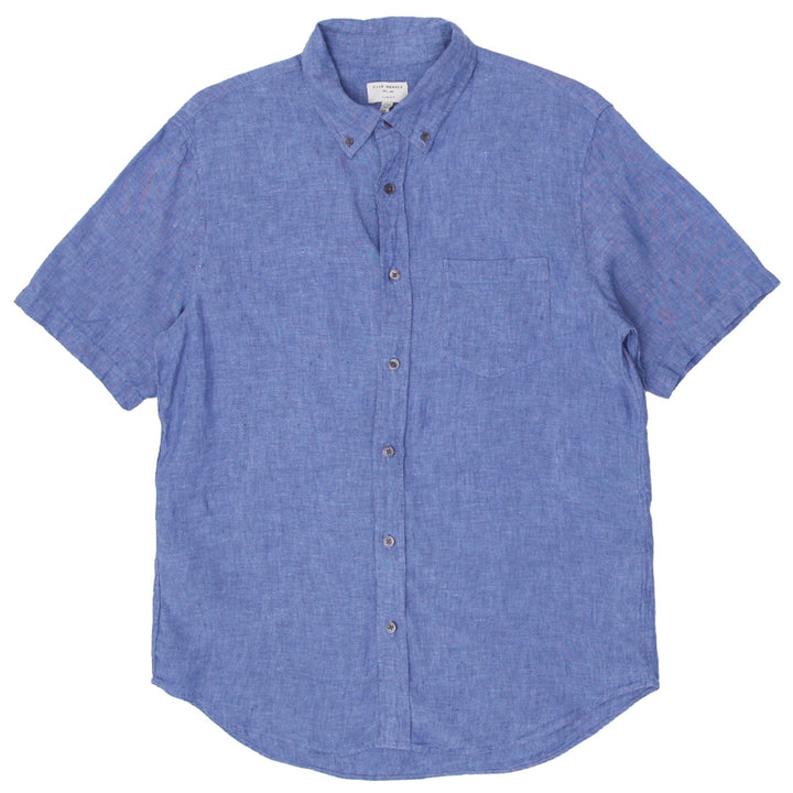 Mens Club Monaco Slim Fit 100% Linen Shirt - Fashion Rerun Vintage Migration_Shirt