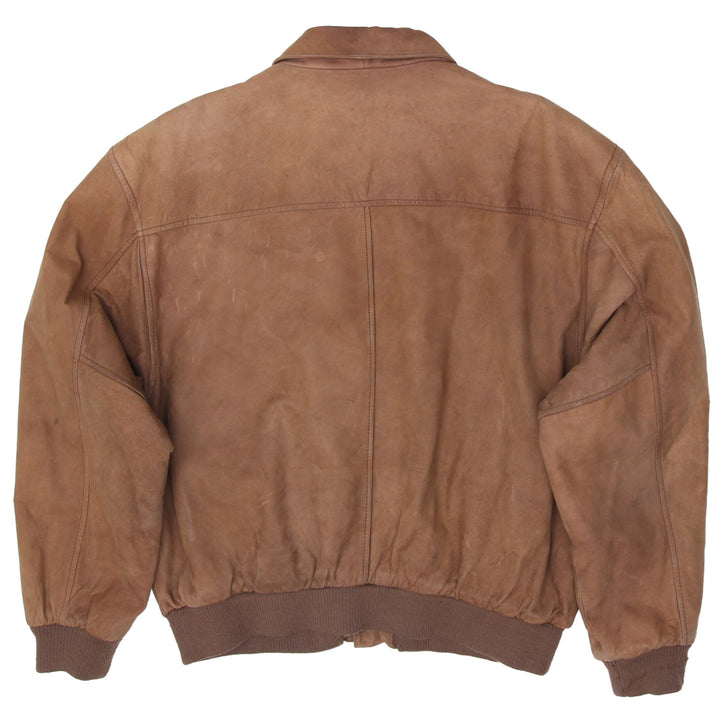 Vintage 90s Streetwear Suede Leather Pelle Cuir Jacket