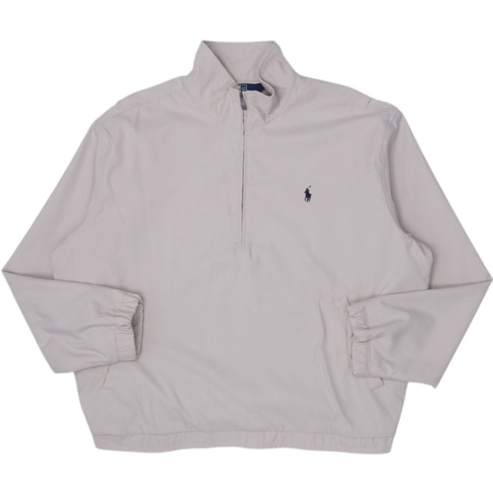 Mens Polo By Ralph Lauren Quarter Zip XL Cream Jacket