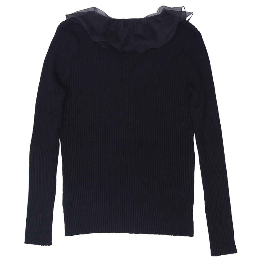 Y2K Belldini Full Zip Black Rib Top - Fashion Rerun Vintage Migration_Tops