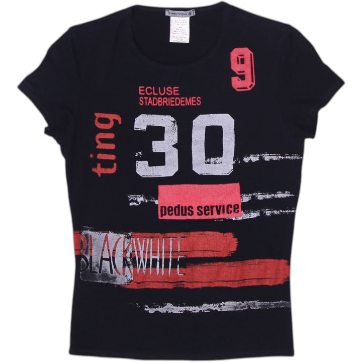 Y2K Ladies La Petite Francaise Graphic Tee Size M | Migration_Y2K Tops | Fashion Rerun