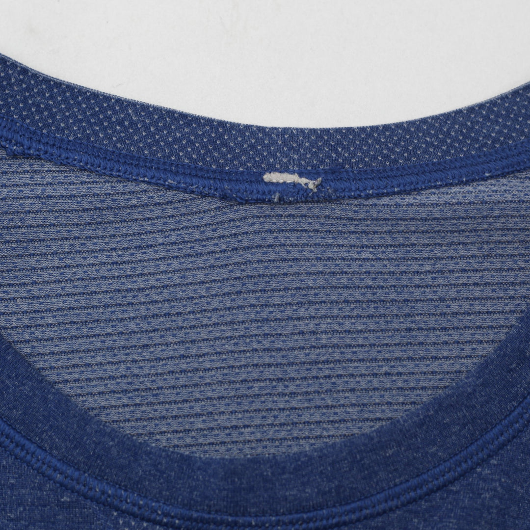 Mens Lululemon T-Shirt Blue Crew Neck Moisture Wicking Sportswear XL