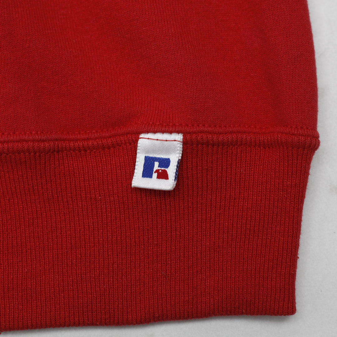 Vintage 90s Russell Athletic Graphic Sweatshirt Size L | Migration_Sweatshirts - Detail View | Fashion Rerun