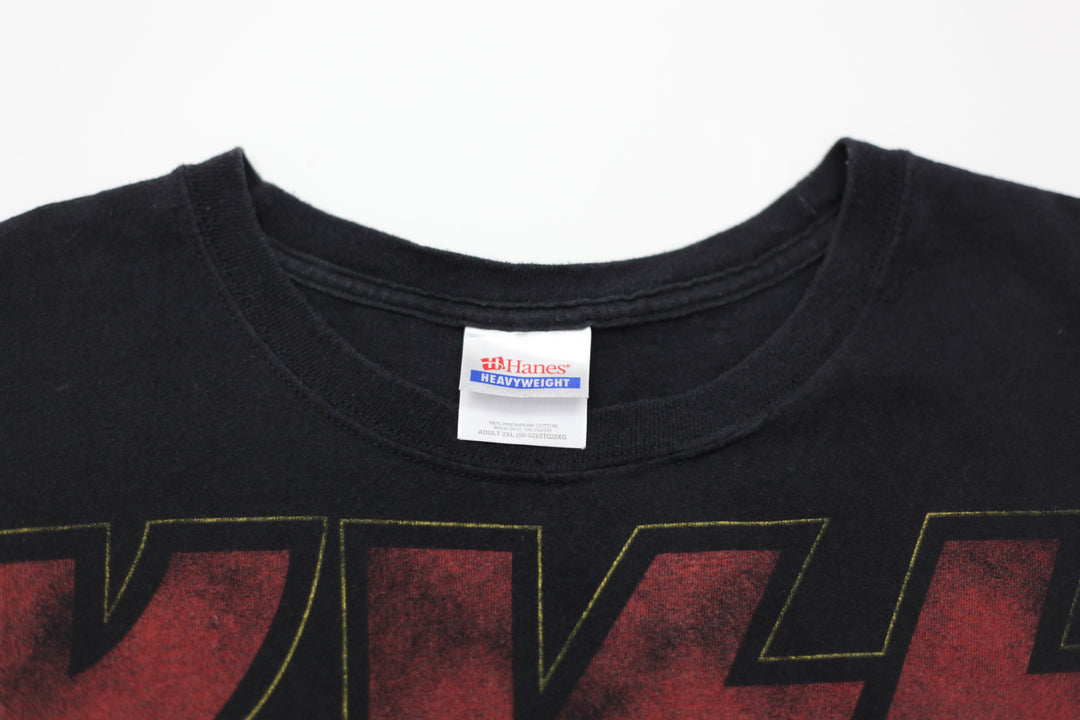 Vintage Kiss Band T-Shirt Black Hanes 2XL