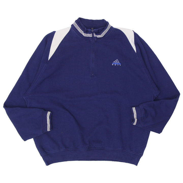 Vintage Adidas Golf Embroidered Quarter Zip Sweatshirt - Fashion Rerun Vintage Migration_Sweaters